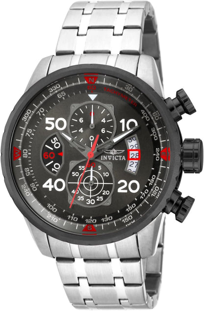 HOTInvicta Men's Aviator Analog Display Japanese Quartz Silver Watch, Gold, Black (Model: 12704, 28898, 28899)
