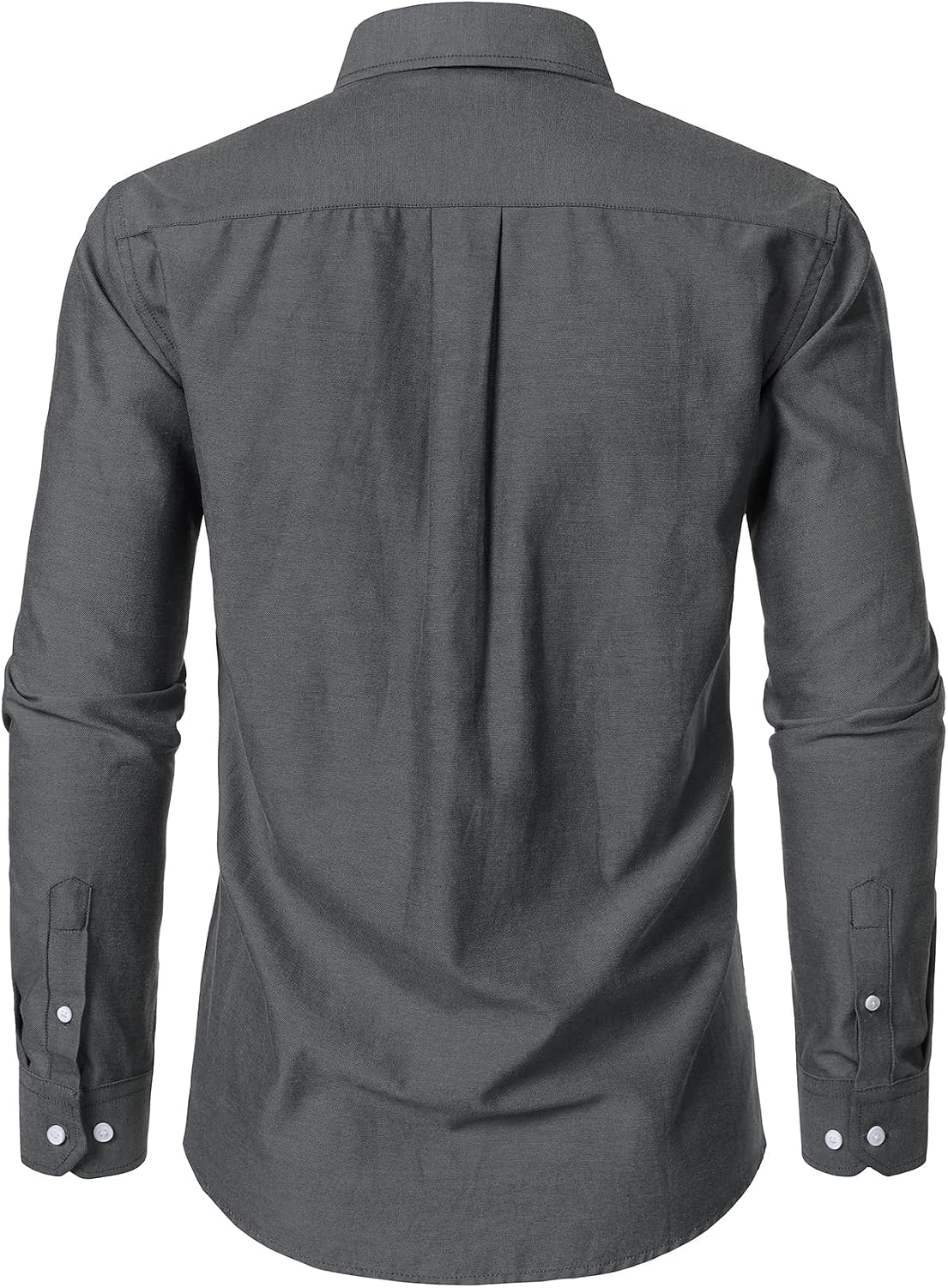 HOTJEMITOP Men's Classic Lightweight Oxford Button Down Collar Shirts Business Casual Long Sleeve Dress Shirt with Pocket