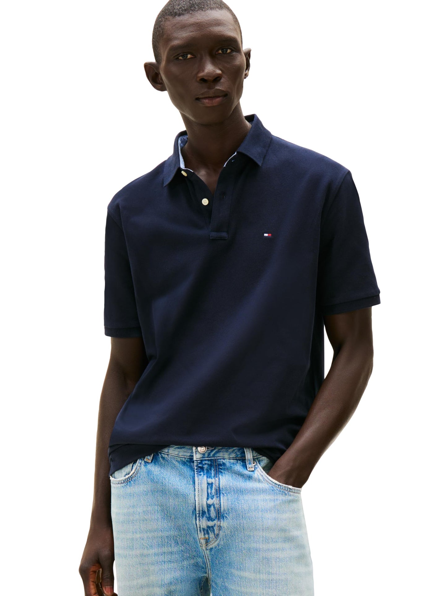 HOTTommy Hilfiger Men's Short Sleeve Cotton Pique Polo Shirt in Classic Fit