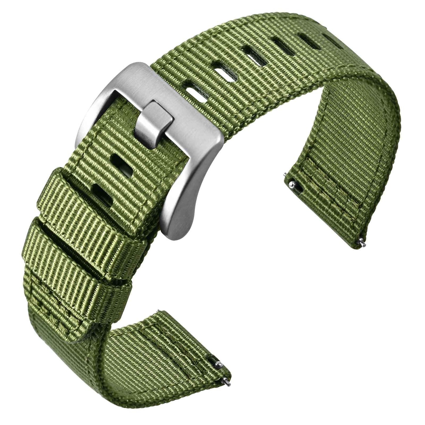 HOTANNEFIT Quick Release Watch Bands, Military Nylon Watch Strap for Men, Multiple Colors & Width (18mm, 19mm, 20mm, 22mm, 24mm)