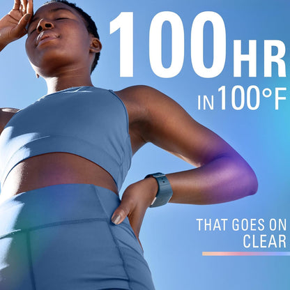 HOTSecret Clinical Strength 100HR Sweat & Odor, Clear Gel Antiperspirant Deodorant for Women, 3X Stress Protection with Hyaluronic Acid, PH Balancing Minerals, Completely Clean Scent, 2.6 oz