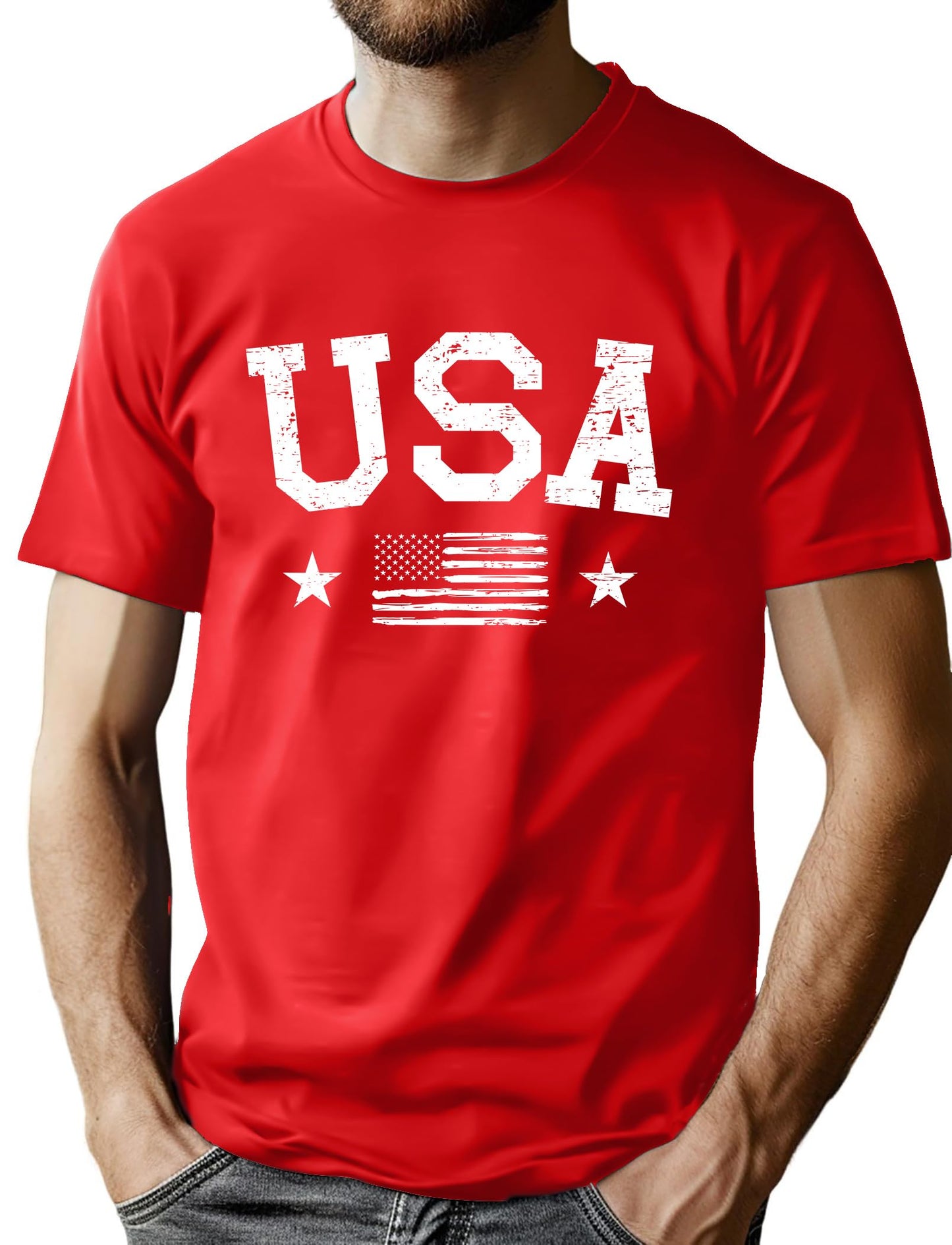 HOT250th Anniversary USA Shirts for Men American Flag T-Shirt 4th of July Shirt 250 Years Birthday Patriotic Tops