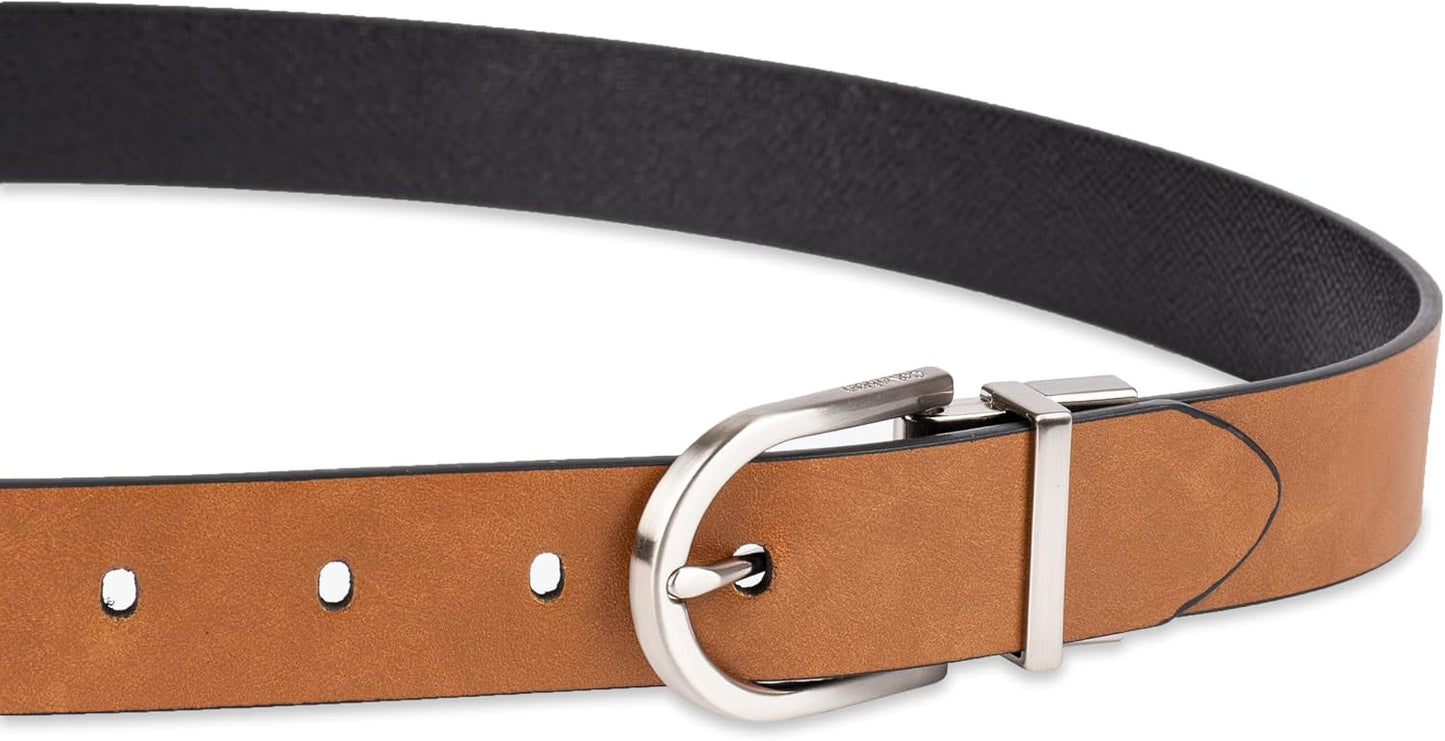 HOTCalvin Klein Women's 2-in-1 Reversible Versatile Belts for Jeans, Trousers and Dresses (Regular and Plus Sizes)
