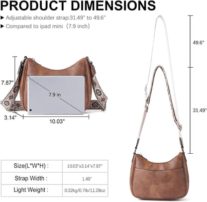 HOTCLUCI Crossbody Bags for Women Bundle with Small Wallet for Women