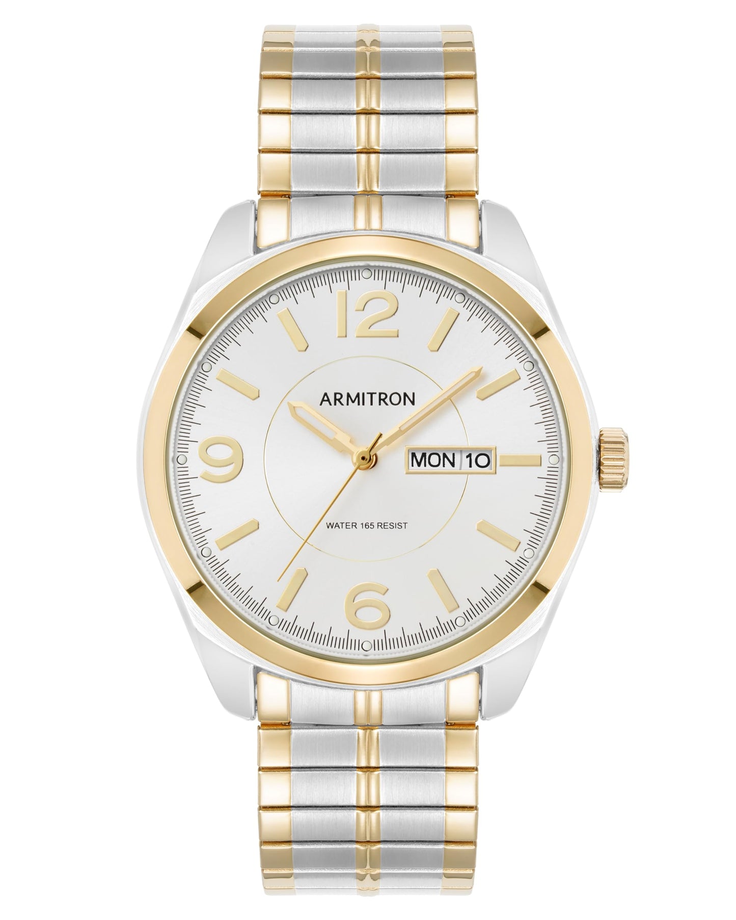 HOTArmitron Men's Day-Date Function Expansion Band Watch, 20-4591