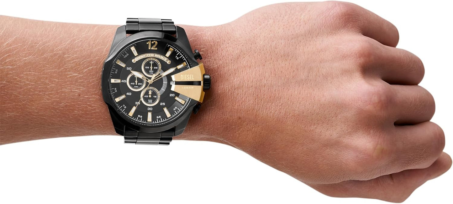 HOTDiesel Mega Chief Watch for Men, Chronograph Men's Watch