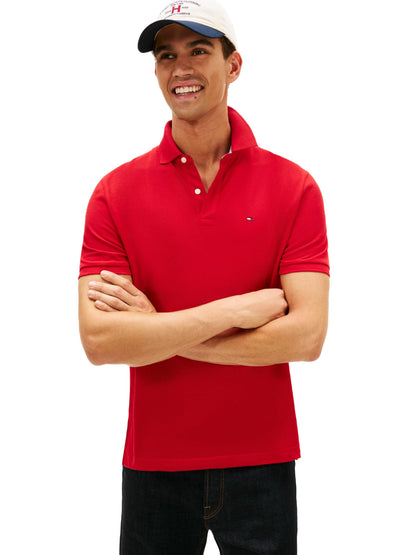 HOTTommy Hilfiger Men's Short Sleeve Cotton Pique Polo Shirt in Classic Fit
