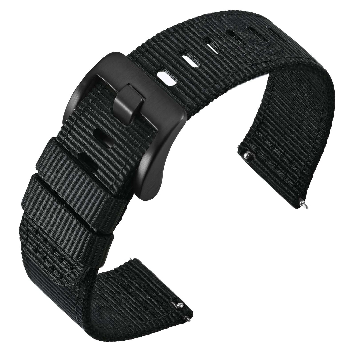 HOTANNEFIT Quick Release Watch Bands, Military Nylon Watch Strap for Men, Multiple Colors & Width (18mm, 19mm, 20mm, 22mm, 24mm)