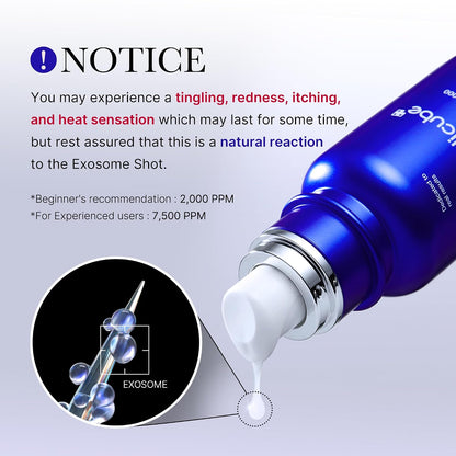 HOTmedicube Exosome Shot Zero 7,500 PPM Spicule Facial Serum | Liquid Skin Booster Serum | Exosome, AHA+BHA+PHA | Pore Care, Dead Skin Cells, Skin Texture | Korean Skincare, 1.01 fl.oz