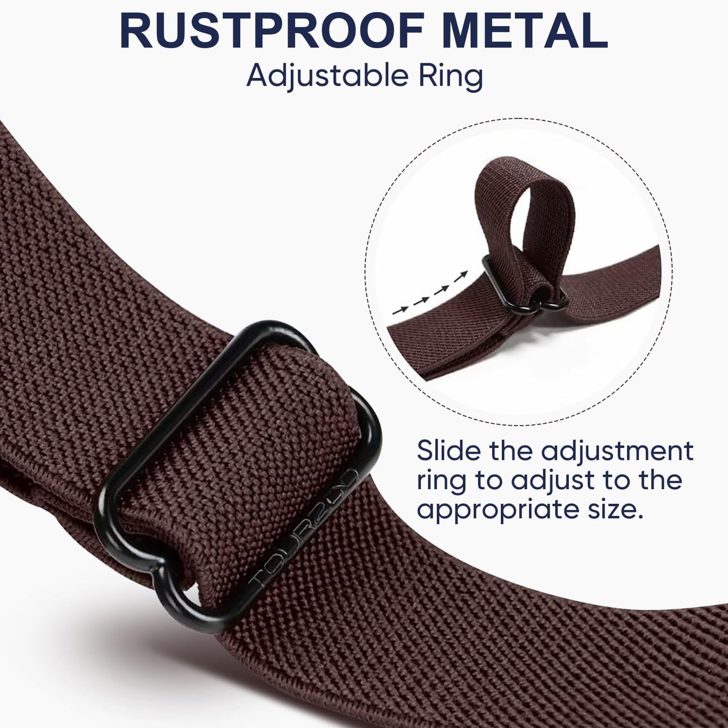 HOTTOURZOO Belts for Women/Men Buckle Free Elastic Belt Invisible No Buckle Stretch Waist Belt For Jean Pants,Dresses,No Bulge