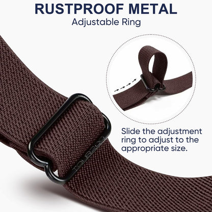 HOTTOURZOO Belts for Women/Men Buckle Free Elastic Belt Invisible No Buckle Stretch Waist Belt For Jean Pants,Dresses,No Bulge