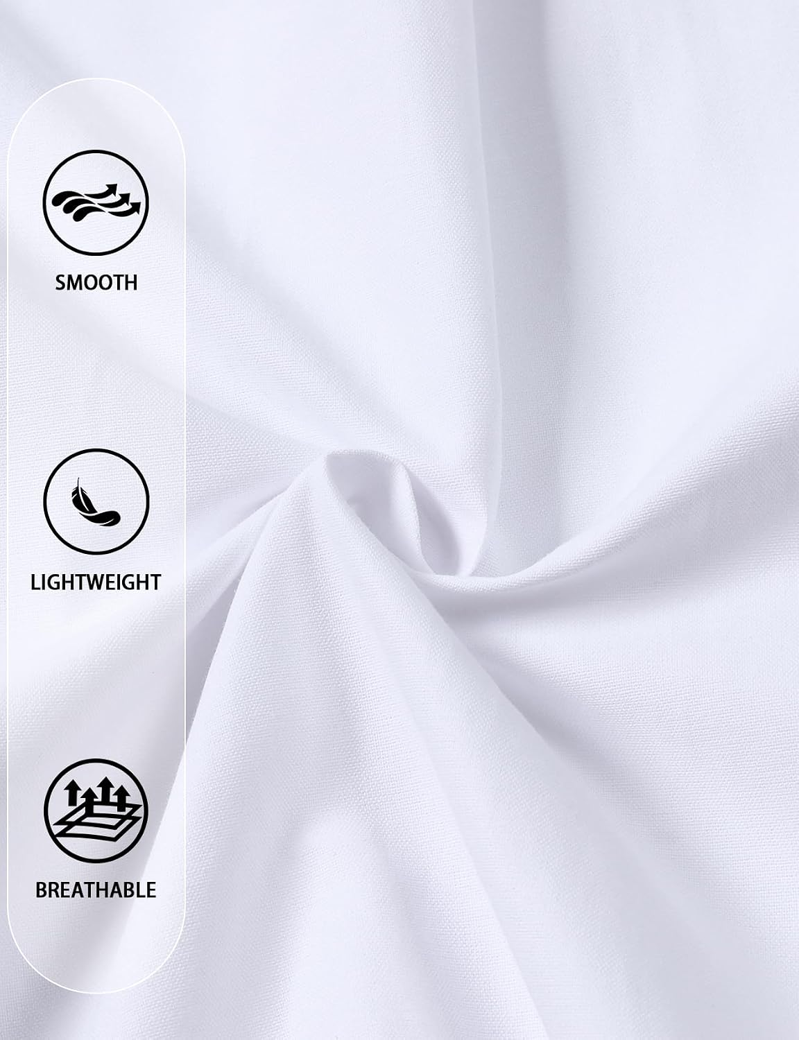 HOTJEMITOP Men's Classic Lightweight Oxford Button Down Collar Shirts Business Casual Long Sleeve Dress Shirt with Pocket