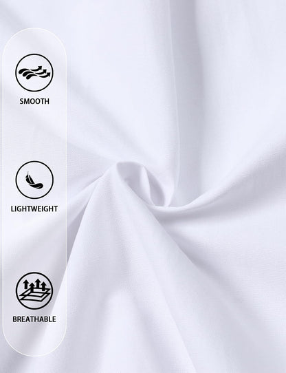 HOTJEMITOP Men's Classic Lightweight Oxford Button Down Collar Shirts Business Casual Long Sleeve Dress Shirt with Pocket