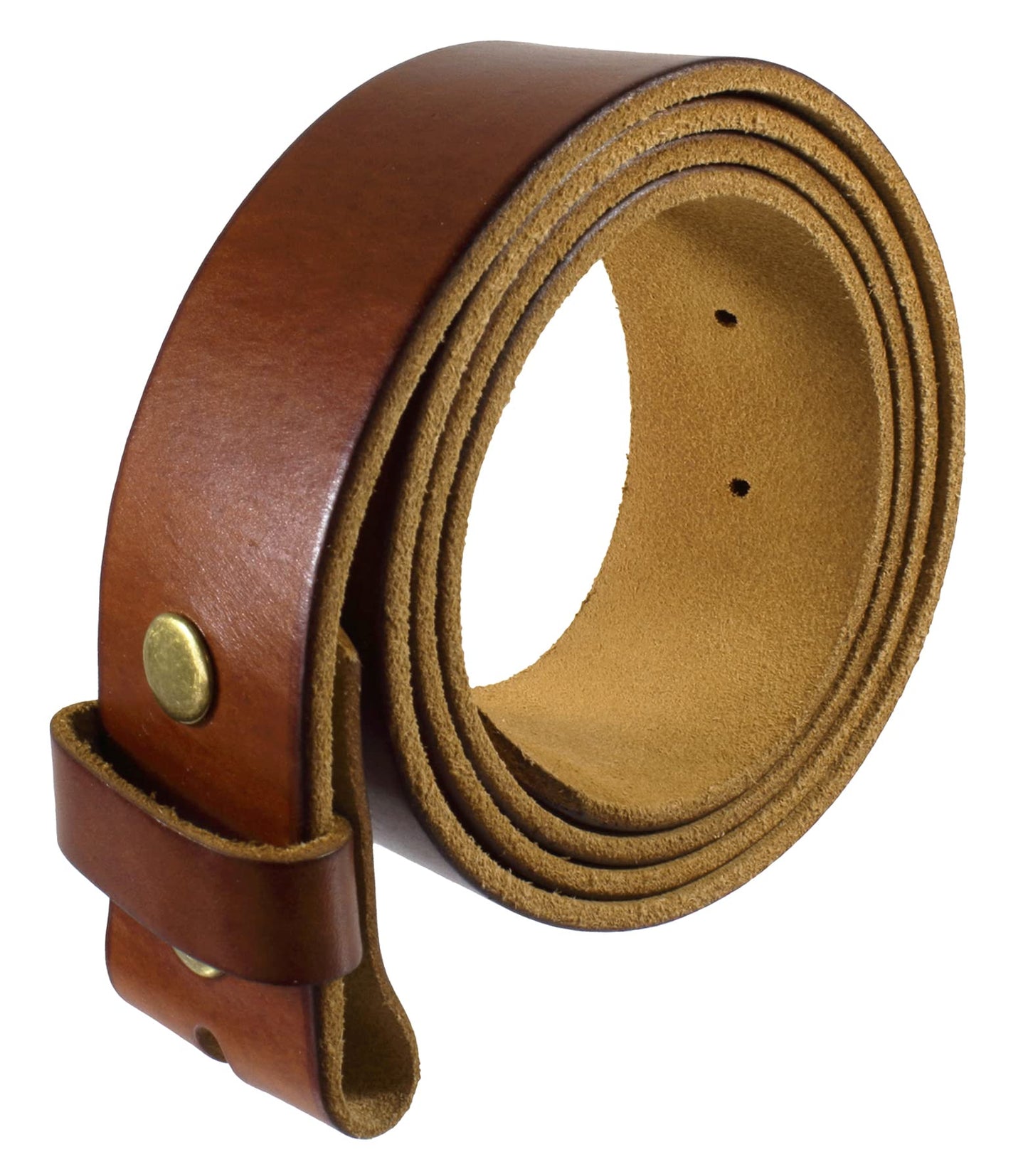HOTGelante Genuine Full Grain Leather Belt Strap without Belt Buckle