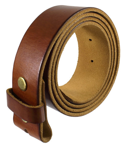 HOTGelante Genuine Full Grain Leather Belt Strap without Belt Buckle