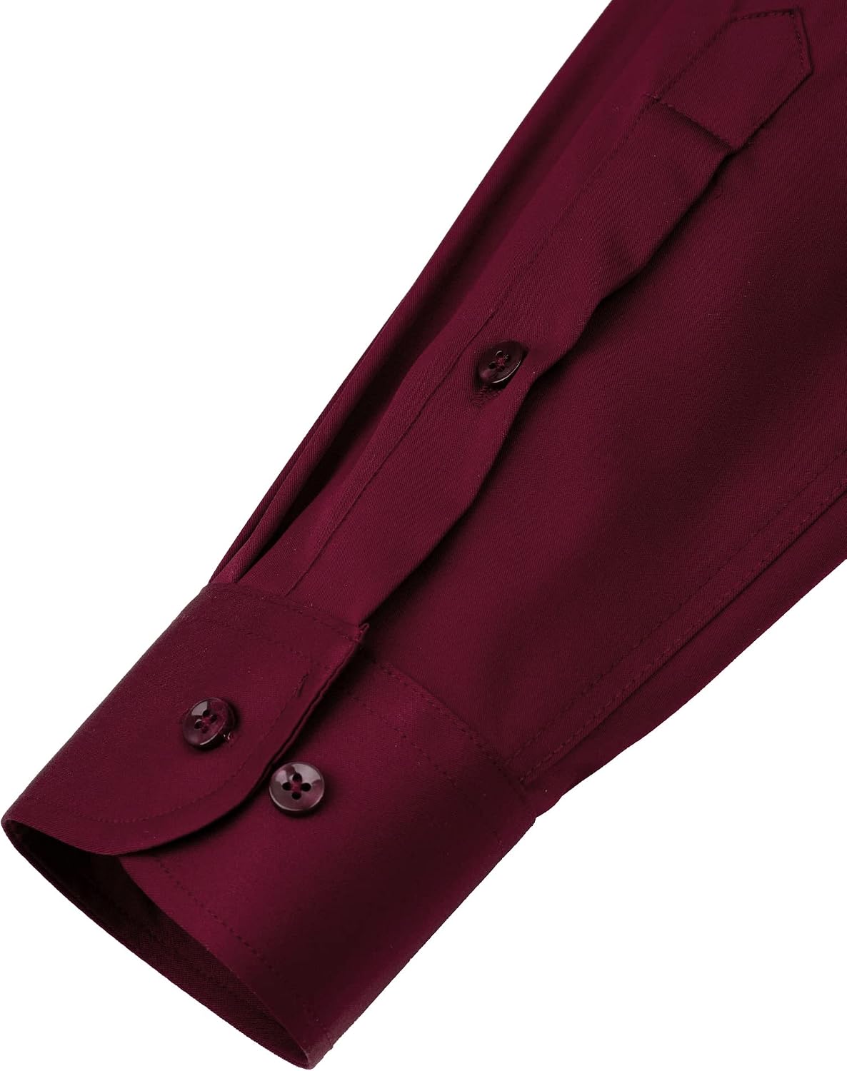 HOTJ.VER Men's Dress Shirts Solid Long Sleeve Stretch Wrinkle-Free Formal Shirt Business Casual Button Down Shirts