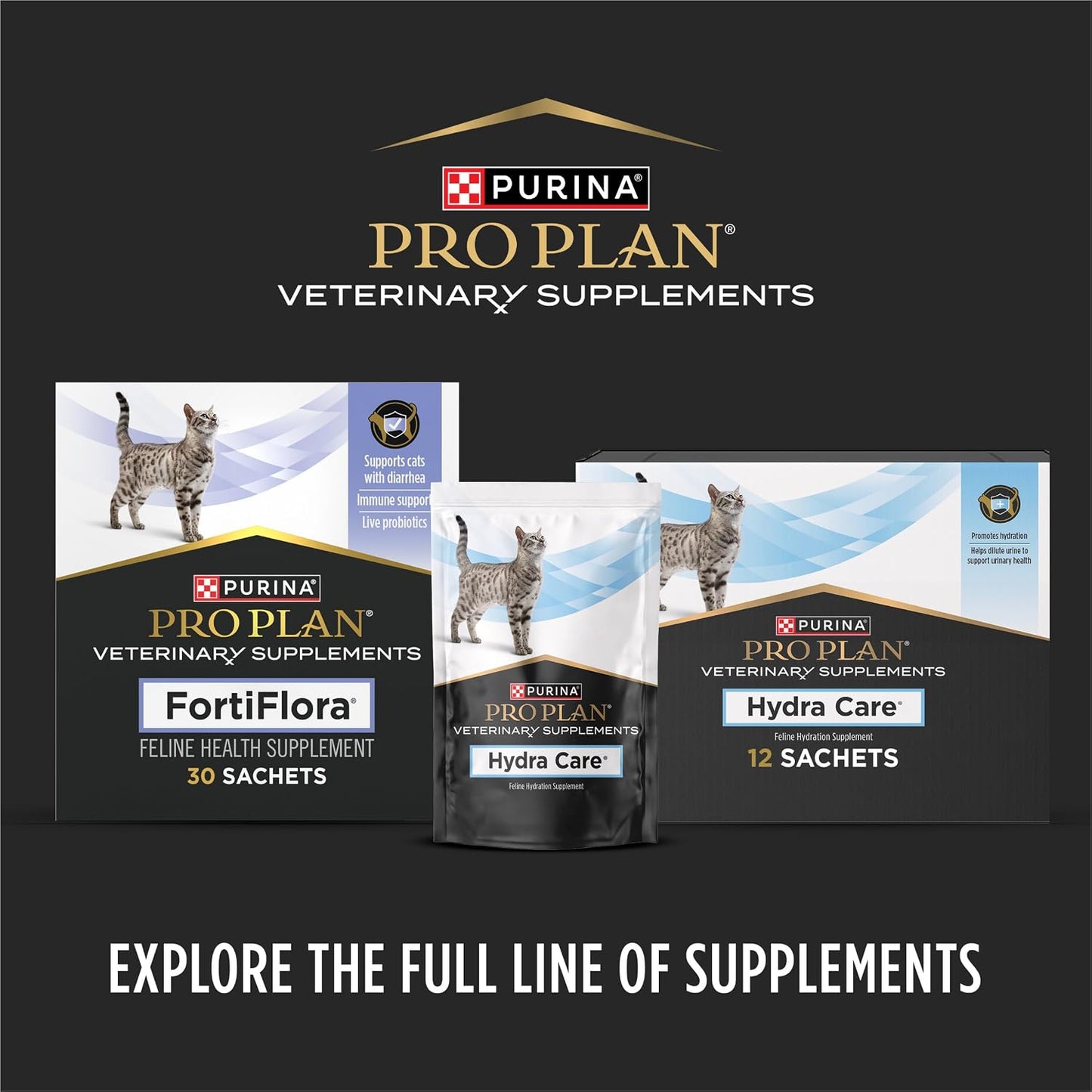 HOTPro Plan Veterinary Diets FortiFlora Daily Probiotic Powder Supplement for Cats with Digestive Support and Immune System