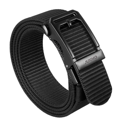 HOTJUKMO Men's 1.5" Ratchet Nylon Tactical Work Belt | Automatic Slide Zinc Alloy Buckle, Adjustable Trim to Fit