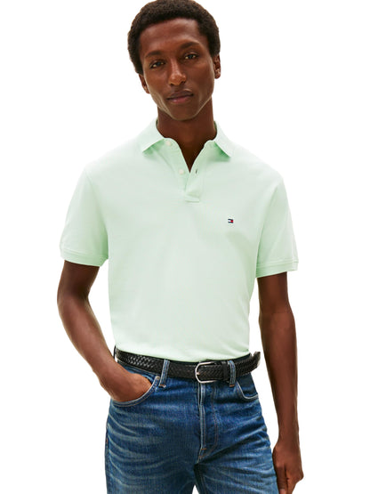 HOTTommy Hilfiger Men's Short Sleeve Polo Shirts in Classic Fit with Stretch and Organic Pique Cotton