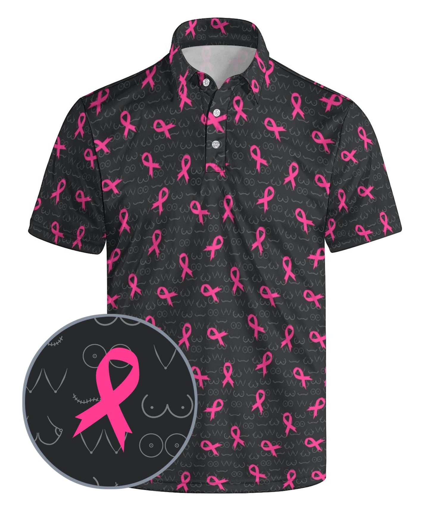 HOTGolf Polo Shirts for Men Funny Print Quick Dry Short Sleeve Performance Golf Shirts Moisture Wicking Polo Shirts