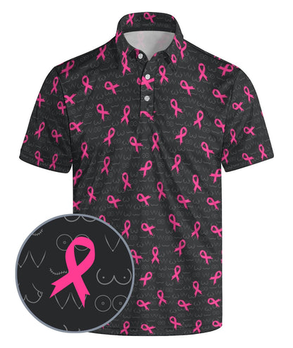 HOTGolf Polo Shirts for Men Funny Print Quick Dry Short Sleeve Performance Golf Shirts Moisture Wicking Polo Shirts