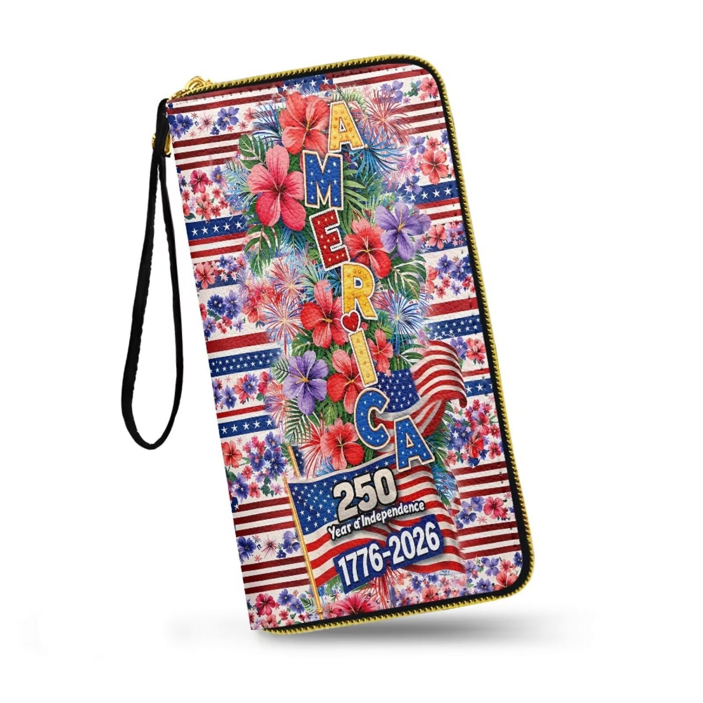 HOTMacaw Bird Lover Print Womens Wallet Leather Zip Around Wallet Tropical Forest Scarlet Macaw Parrot Long PU Leather Card Organizer Clutch with Wristlet