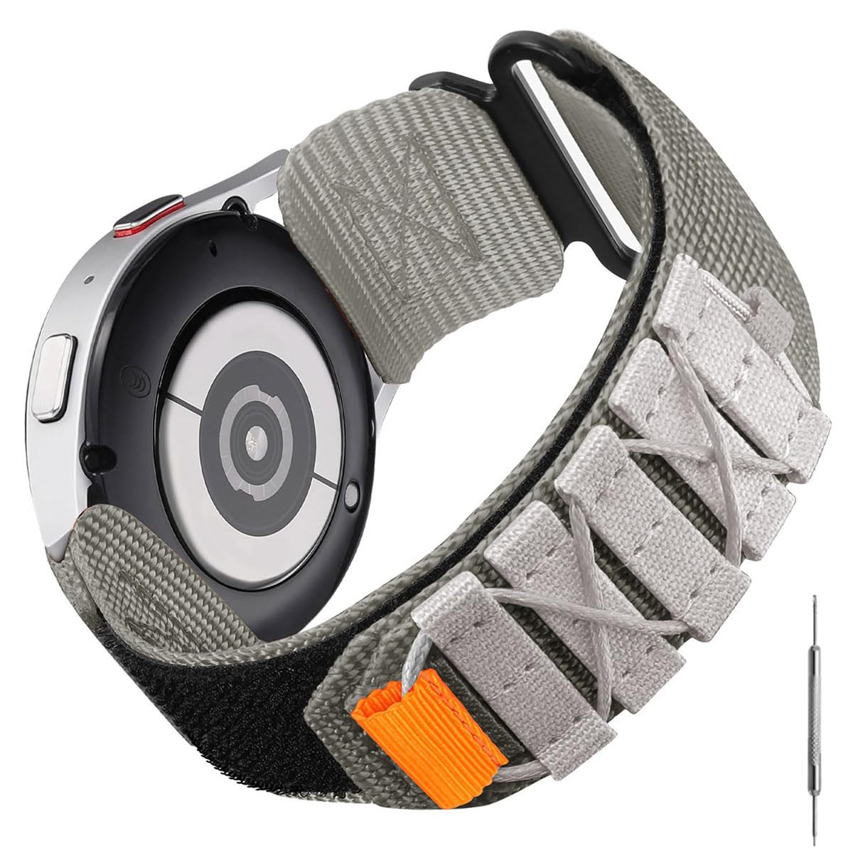 HOTRugged Nylon Sport Watch Band 20mm 22mm Quick Release Watch Strap Mountaineering Style Replacement Watch Strap 5 Colors (Black/Army Green/Navy blue/Grey/Orange) for Men Big Wrist