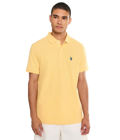 HOTU.S. Polo Assn. Men's Classic Polo Shirt, Two-Button Closure Pique Polo Shirt, Summer Fashion Golf Shirt | Two-Button Closure Pique Polo Shirt, Summer Fashion Golf Shirt