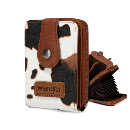 HOTMontana West X Wrangler Credit Card Holder Small Wallets for Women Compact Credit Card Case With Smooth Zipper and ID Window