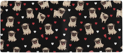 HOTWomen Wallets Small Bifold Pocket Wallet Puppy Dog Pugs Pug Lovers Card Holder Wallet Ladies Mini Short Purse