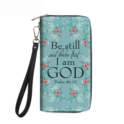 HOTWomen's Large Capacity Wallet PU Leather Double Zipper Clutch Purse Multifunctional Wallet with Removable Wristlet Strap for Smart Phone/Coin/Card/Cash, Flower Butterfly