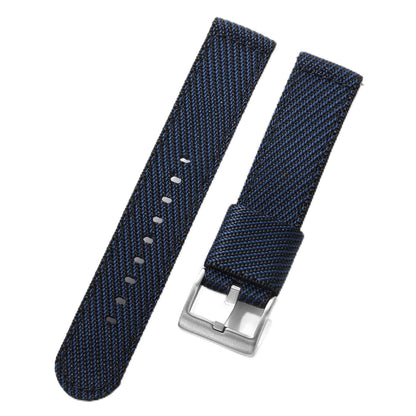 HOTTACTICAL FROG 18 mm 20 mm 22 mm Fast Release Nylon Watch band with Stainless Steel Buckle, Two-Piece Waterproof Nylon Watch Strap for Men and Women
