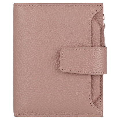 HOTLavemi Small Compact Women Wallet RFID Blocking Genuine Leather Bifold Purse with ID Windows