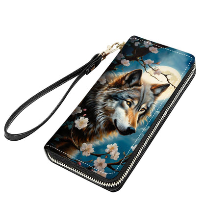 HOTCute Sloth Print Women Large Capacity PU Leather Zip Around Wallet, Multifunctional Clutch Purse for Cash/Card/Coin/Smart Phone
