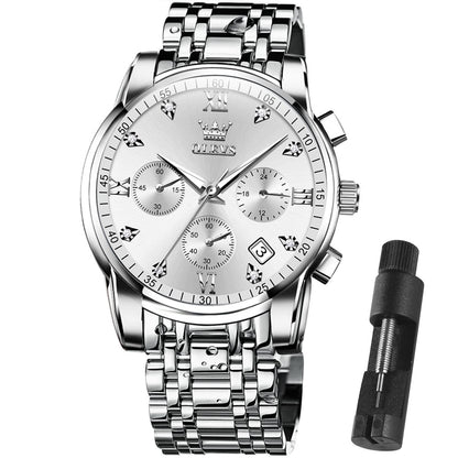 HOTOLEVS Mens Watches Waterproof Stainless Steel Adjustable Bracelet Watch Quartz Analog Watch for Men Fashion Business Classic Mens's Wrist watch's Casual Watches Gold/Blue/Black/White/Face/Dial