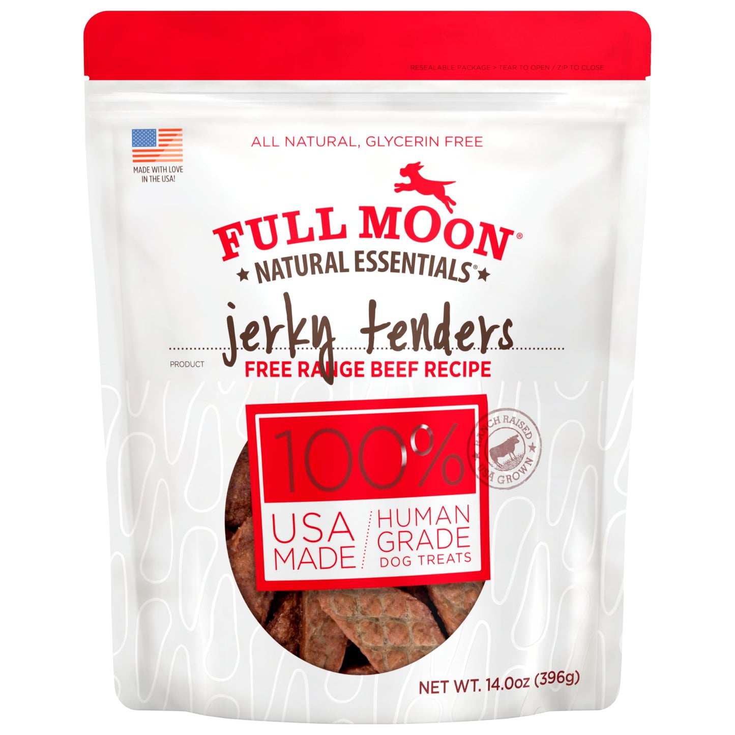 HOTFull Moon Chicken Jerky Tenders Healthy All Natural Dog Treats Human Grade Made in USA 26 oz