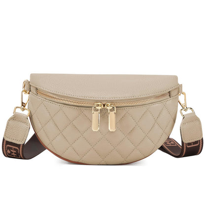 HOTEslcorri Small Crossbody Sling Bag for Women Trendy - Fanny Packs Leather Chest Belt Bum Bag Anti Theft Purse for Travel