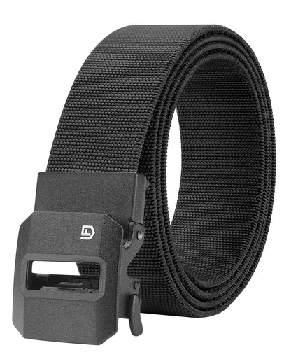 HOTFAIRWIN Ratchet Belt Men - Tactical Stretch Nylon Web Work Belts, Gift for Casual Jeans, Pants, Golf, and Everyday Use