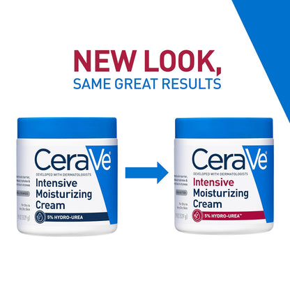 HOTCeraVe Intensive Moisturizing Cream, Body Moisturizer With Shea Butter, 72H Hydration + Skin Barrier Repair, Fragrance-Free Body Lotion For Extremely Dry Skin, 19oz | Packaging May Vary