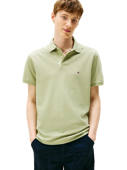 HOTTommy Hilfiger Men's Short Sleeve Polo Shirts in Classic Fit with Stretch and Organic Pique Cotton