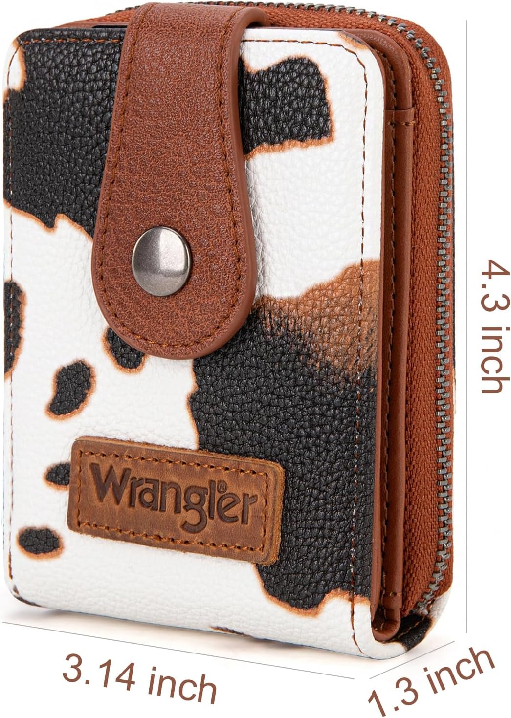 HOTMontana West X Wrangler Credit Card Holder Small Wallets for Women Compact Credit Card Case With Smooth Zipper and ID Window