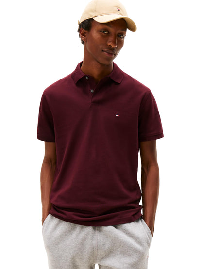 HOTTommy Hilfiger Men's Short Sleeve Polo Shirts in Classic Fit with Stretch and Organic Pique Cotton