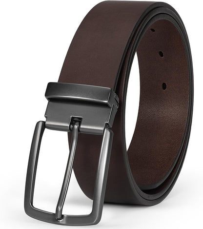 HOTThicken Full Grain Leather Mens Belt Heavy Duty Mens Work Belt Mens Belt High Hardness Buckle Packed In Gift Box