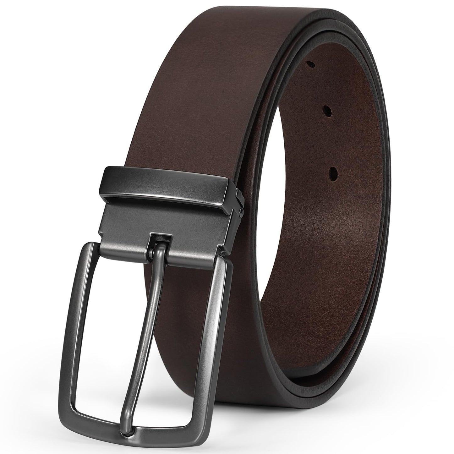 HOTThicken Full Grain Leather Mens Belt Heavy Duty Mens Work Belt Mens Belt High Hardness Buckle Packed In Gift Box