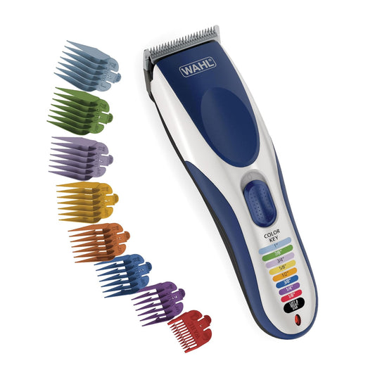 HOTWahl Color Pro Cordless Rechargeable Hair Clipper & Trimmer – Easy Color-Coded Guide Combs - for Men, Women, & Children – Model 9649P