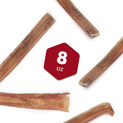 HOTBest Bully Sticks 4 Inch Bully Sticks for Dogs - 8 oz (Pack of 1) - Natural Grass-Fed Dog Treats Small Breed, Grain and Rawhide-Free, Perfect for Small or Young Canines