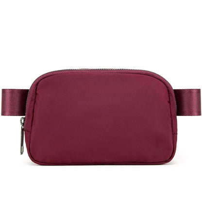 HOTYOSHUYUKI Fanny Pack Crossbody Bag Trendy Waterproof Small Sling Cross Body Purse for Women Men Fashion Waist Packs Mini Belt Pouch Chest Bum Hip Bag Lulu Dupes for Travel Vacation Running Black