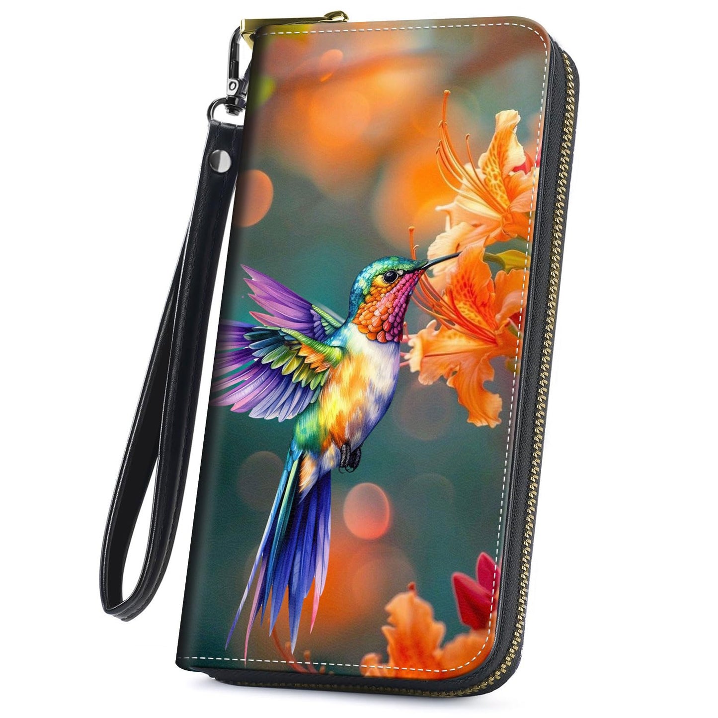 HOTCute Wallets for Women Girls, Large Capacity PU Leather RFID Blocking Clutch Purse with Wristlet