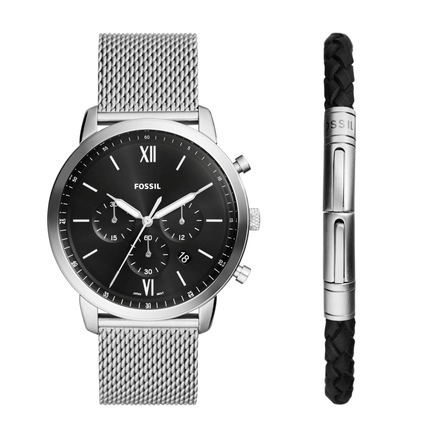 HOTFossil Men's Watch, Neutra Quartz Stainless Steel Chronograph Watch for Men