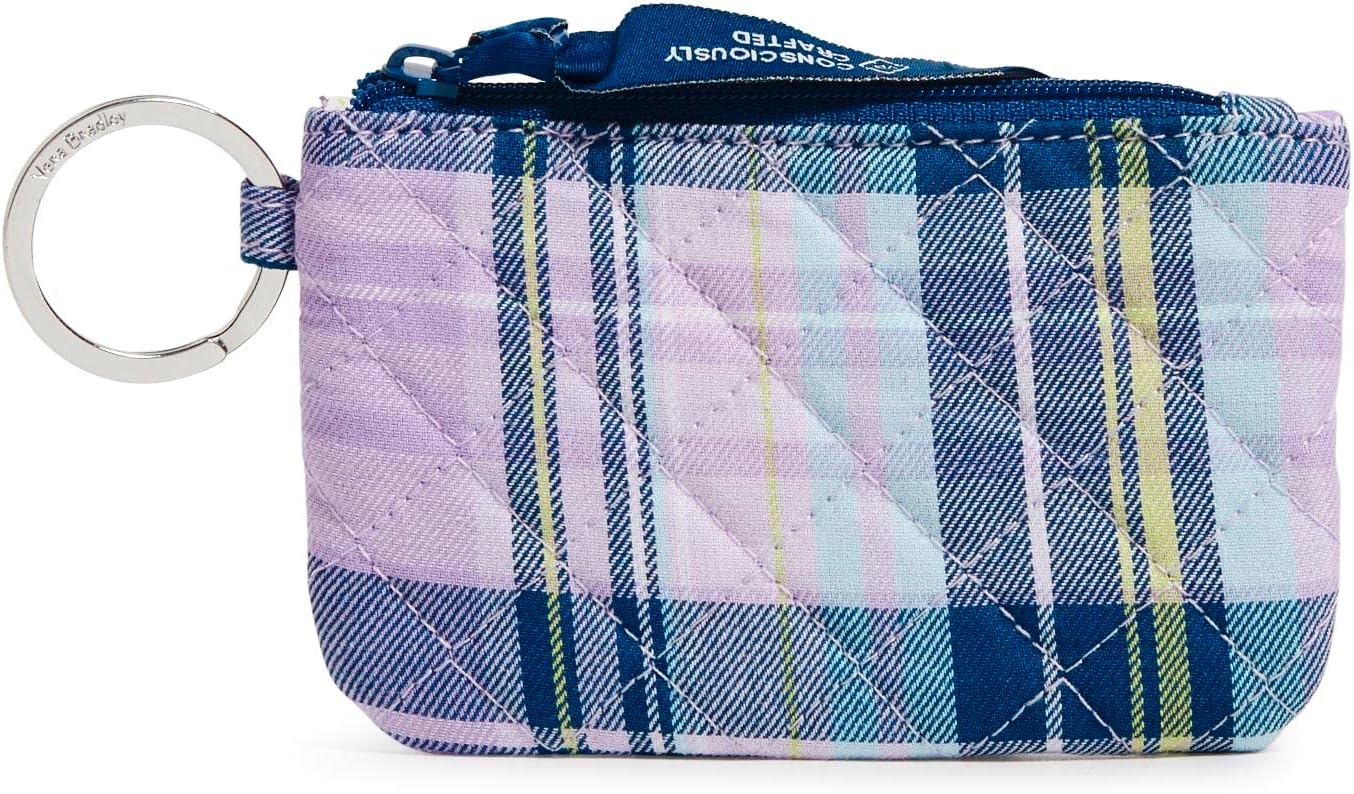 HOTVera Bradley Women's Cotton Zip ID Case Wallet